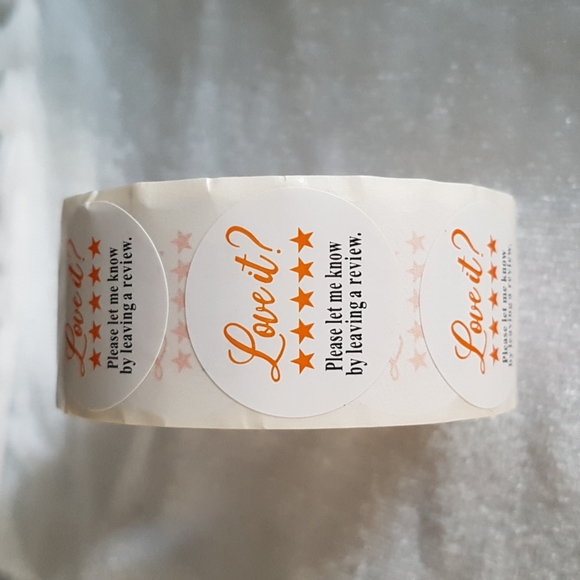 500 pcs Review Love It Stickers 1" inch - Picture 2 of 3
